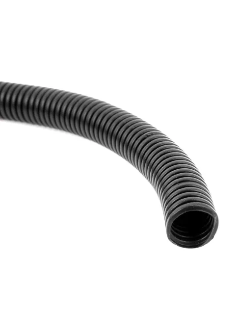 14 M 10 x 13 mm PE Flexible Corrugated Conduit Tube for Garden,Office Black 2