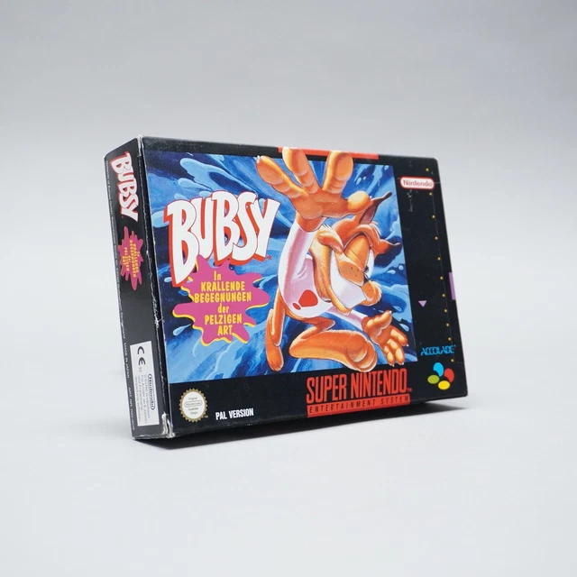 Snes super nintendo Es Jeu Bubsy Complet Dans Emballage D'Origine 1.135AIO