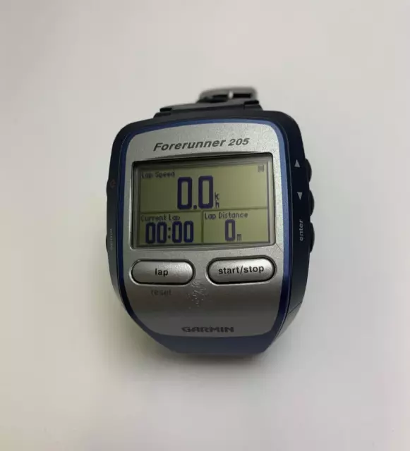 Garmin Forerunner 205 GPS Sports Running Orologio multisport nero argento blu