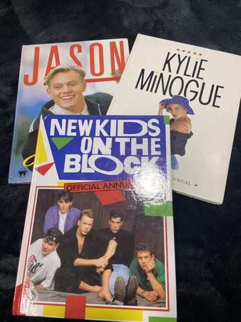 kylie minogue, Jason Donovan NKOTB Official Annuals  Bundle 1989-1991