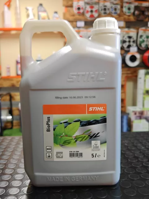 Olio Catena Motosega Stihl Bioplus Originale Biodegradabile Tanica 5 Litri