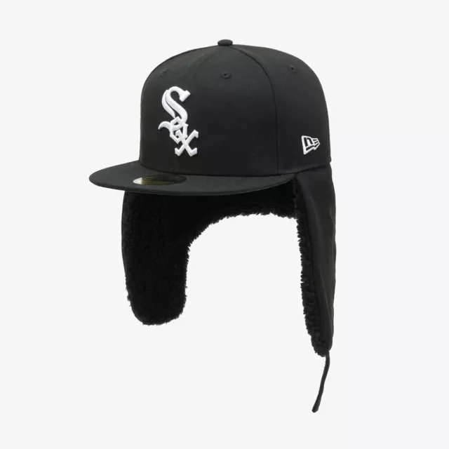 New Era MLB Chicago White Sox Dog Ear Size Cap, Black