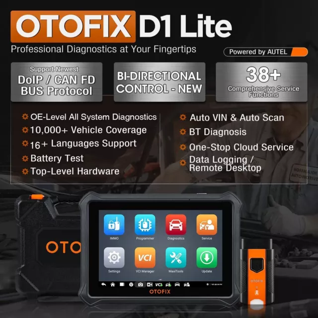 Autel OTOFIX D1 Lite OBD2 Scanner Wireless Diagnostic Tool Full System As MK808 2