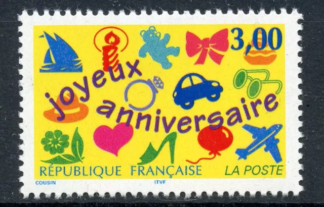 Stamp / Timbre France Neuf N° 3046 ** Timbre De Souhait / Joyeux Anniversaire