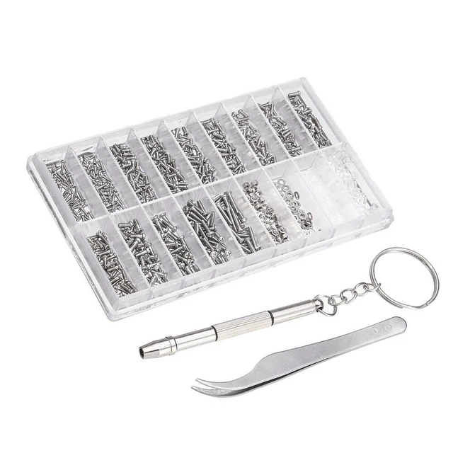 1000 Pcs Frameless Repair Tool Kit Brillen Reparatur Set Uhr