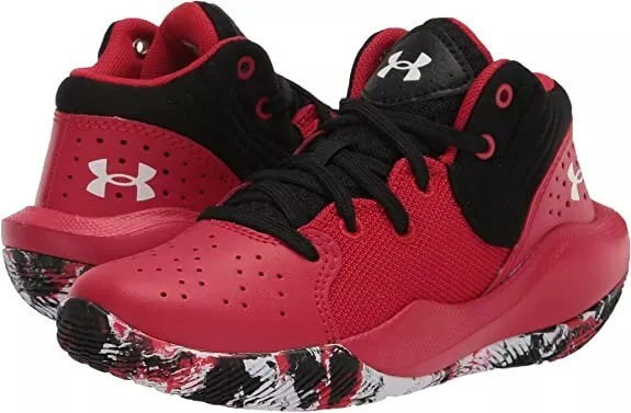 Under Armour Unisex-Child Jet  21 Red Basketball Shoe Size 13K, New