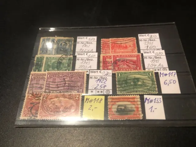 kleines Lot Briefmarken aus den USA