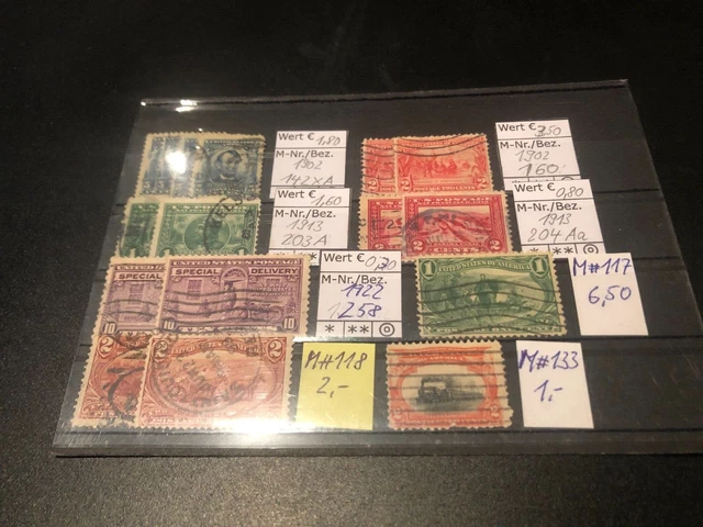 kleines Lot Briefmarken aus den USA