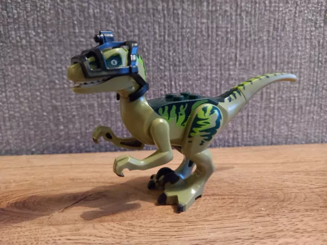 Velociraptor Dinosaur Green  Construction Building Toy