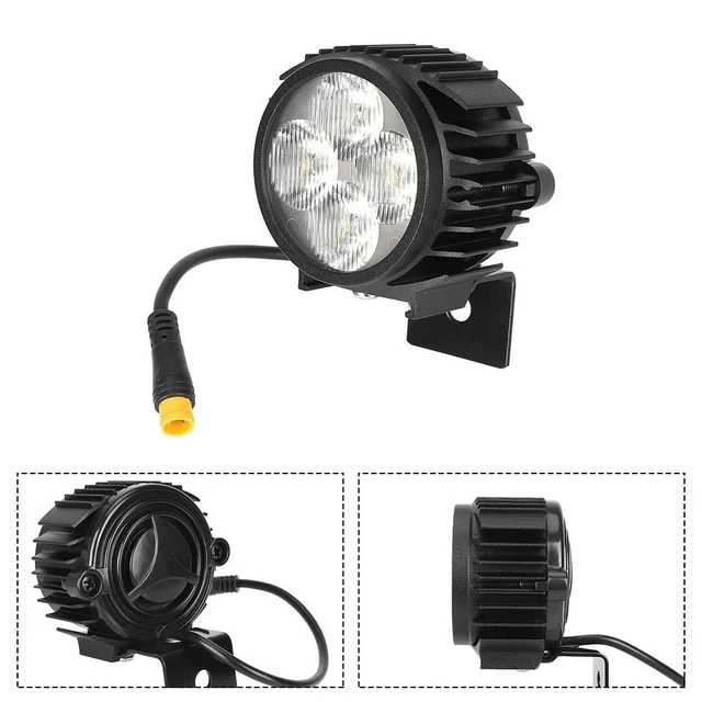Replacement Headlight For Kukirin G2 Pro / G2 Max Electric Scooter - Water-Resistant, 3-Pin Plug