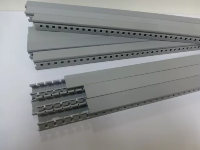 10 Stück Verdrahtungskanal grau -   incl. Deckel RAL 7035 100cm Lang 25x25mm