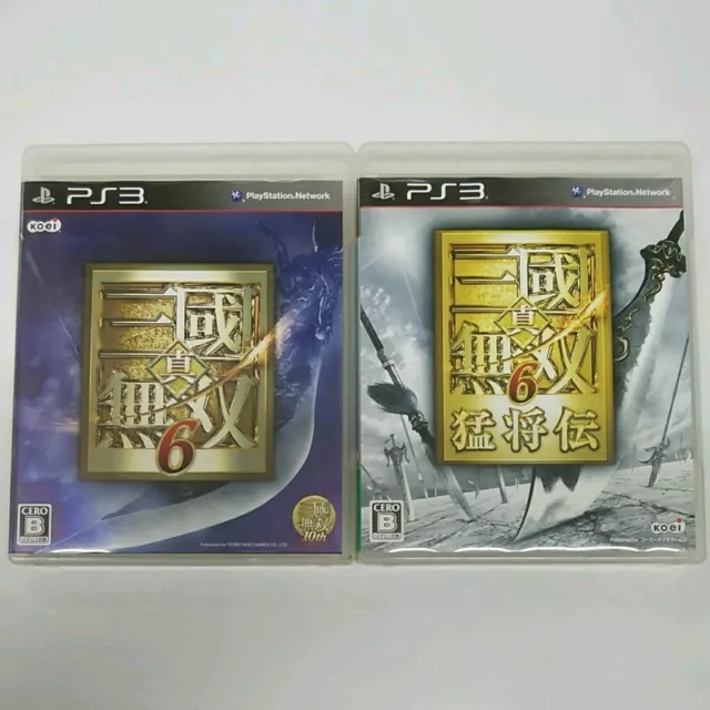 Shin Sangoku Musou 6 & 6 Moushouden 2 Games set Sony Playstation 3 PS3 Japan