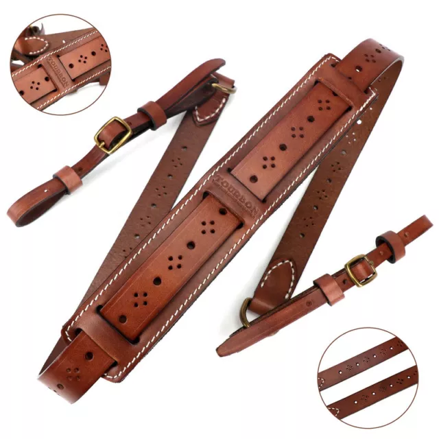 TOURBON Leather Camera Strap Padded Neck Harness Binoculars Belt-Specialoffer