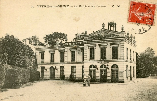 *20397 cpa Vitry sur Seine - the Town Hall and the Gardens