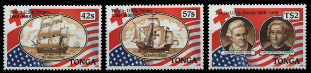 Tonga 1988 - Mi-Nr. 1048-1050 ** - MNH - Schiffe / Ships