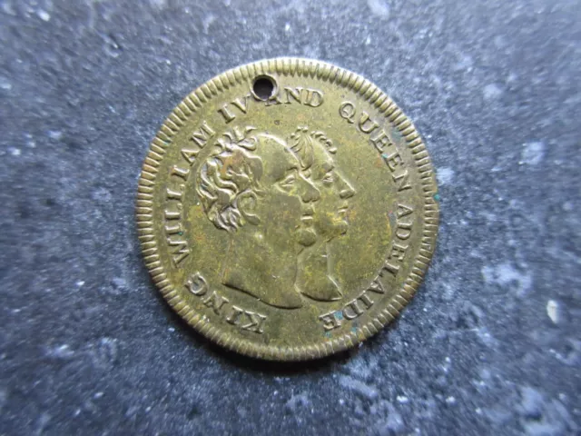 1831 King William IV & Queen Adelaide Coronation Medallion