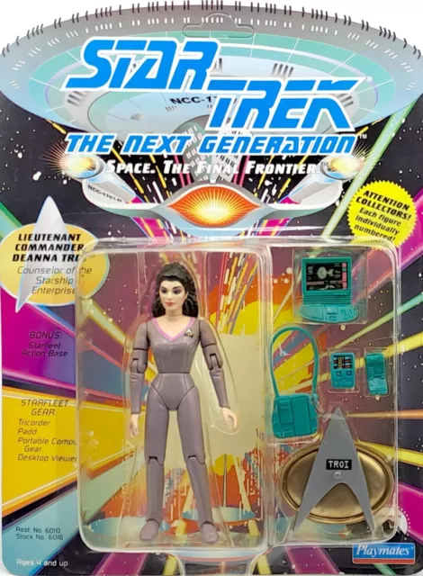 STAR TREK THE NEXT GENERATION LT. COMMANDER DEANNA TROI 4,5" /ca.12cm PLAYMATES