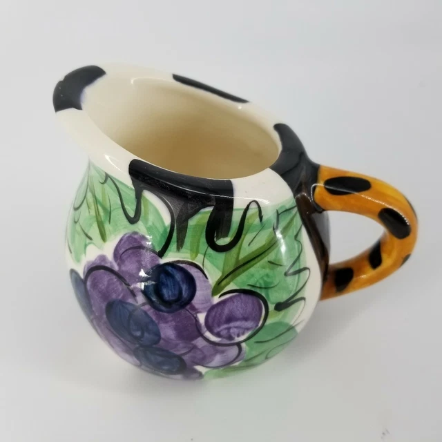 Vicki Carroll Bon Appetite Creamer Vintage Ceramic Strawberries AS IS Fruit Veg