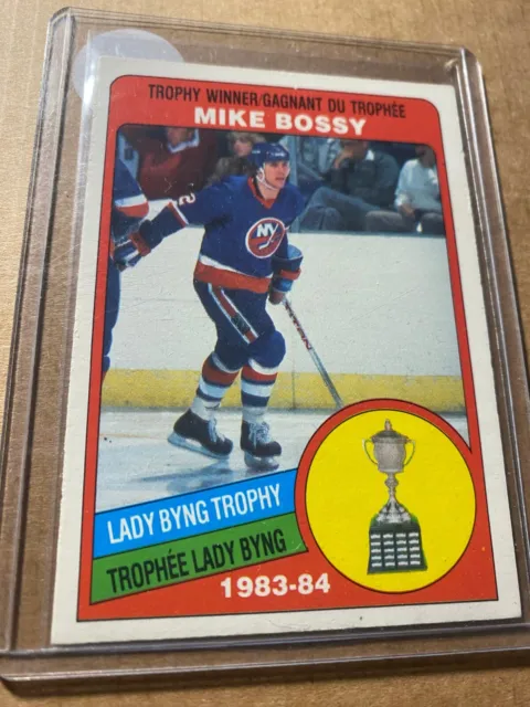 1984-85 O-Pee-Chee Lady Byng Trophy Mike Bossy #376 New York Islanders