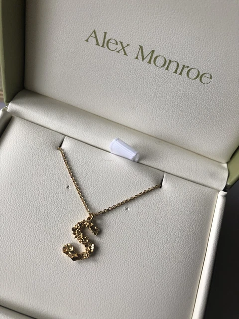 Alex monroe on sale floral letter necklace