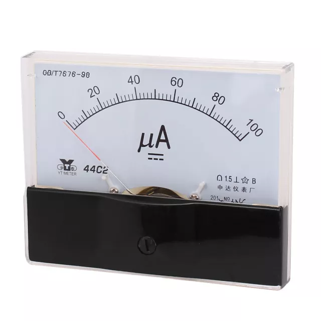 Einbau Messinstrument Messgerät Analog Amperemeter Meter Panel Gauge 0-100uA DC