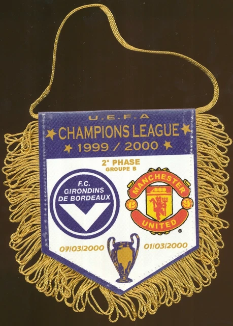 PETIT FANION 10*9 CM GIRONDINS BORDEAUX Vs FC.PETRZALKA ROUND 1 UEFA CUP 2004