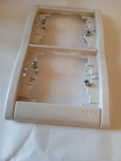 Plaque Ethernet LEGRAND SAGANE - 85783 / 857 83, Blanc Moucheté, Occasion