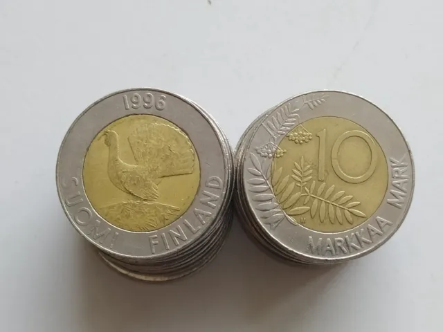 Finland 10 markkaa 1996 Price for one coins