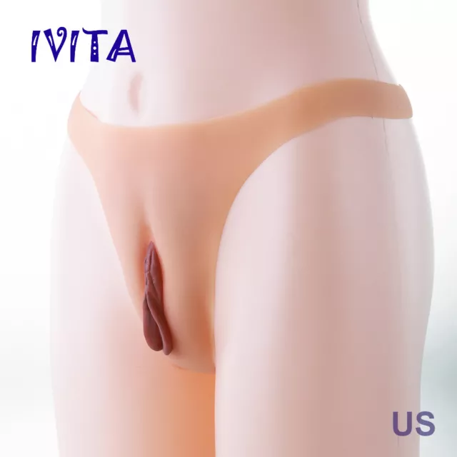 IVITA Full Silicone Vagina Panty Realistic Vagina For Crossdresser TG DG Cosplay 2