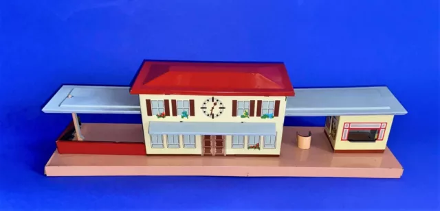 Antiguo Blechbahnhof Georg Grötsch 100/3 Hecho En W. Alemania Hojalata