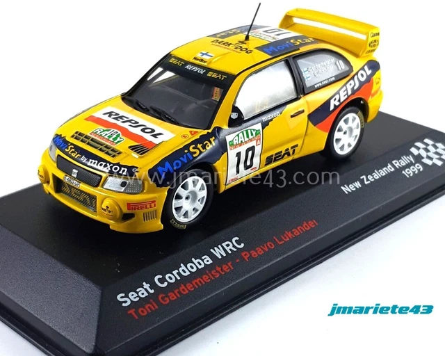 Seat Cordoba WRC N°10 – Rallye Finlande 1999 – Miniature Vitesse 1/43 – Occasion