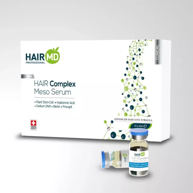 HairMD Clinical Hair Complex Meso Serum (10 pcs Meso Serum + 2 pcs Applicators)