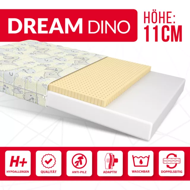 Materasso DREAM Dino 80x180 cm schiuma fredda H2 H3 LATTIX 11 cm 3