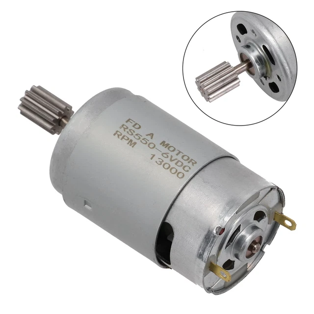 Boîte de vitesse de moteur électrique RS390 pour la voiture de jouet d'enfants Pièces de rechange universelles(6V 18000RPM