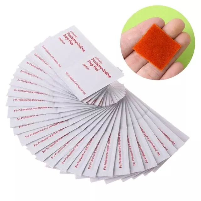 Wound Care Iodine Wipes - 50pcs - Antiseptic Solution for Preventing Infections