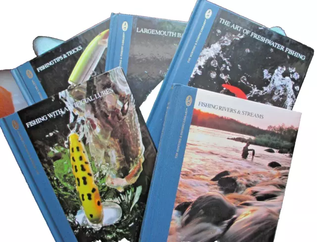 THE HUNTING AND Fishing Library Hard Cover Books ~Set of 10