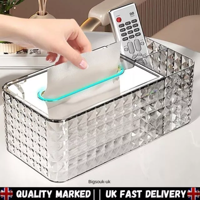 Storage Tissue Box Paper Napkin Holder Dispenser Case Organizer