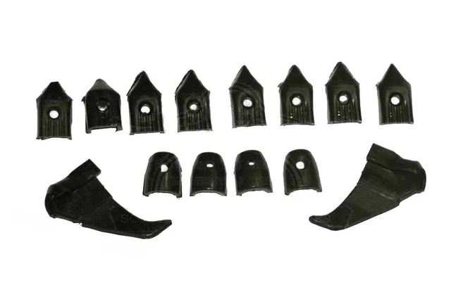 QUARKZMAN 100pcs Caoutchouc Fin Bouchons 3mm(1/8") ID Vinyle PVC Rond Tube Boulon Capuchon Couvercle Vis Filetage Protecteurs Clair