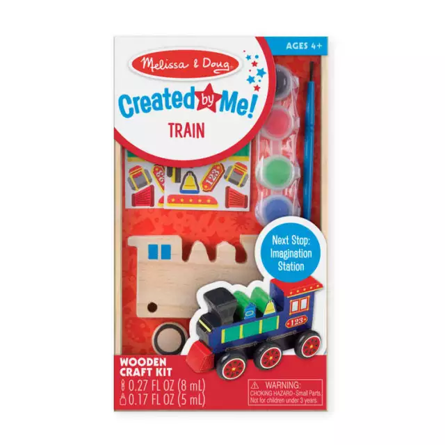 Melissa & Doug - Created By Me! Train Wooden Craft Kit - Mdmnd8846 from Tates...