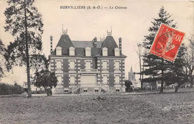 Cpa 95 Survilliers Le Chateau