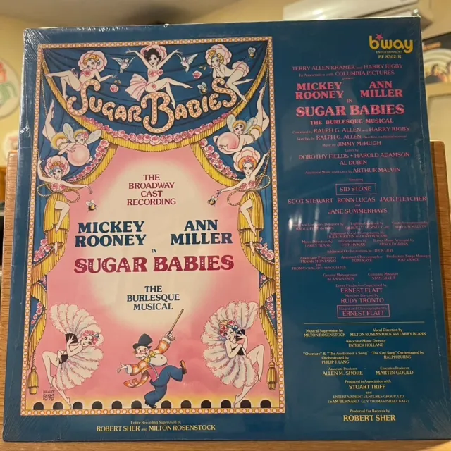 Sugar Babies The Burlesque Musical Vinyl LP Bway Sealed Mickey Rooney Ann Miller