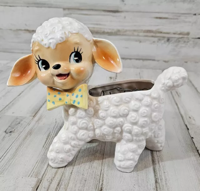 California Creations By Bradley Japan Vintage Ceramic Lamb Planter