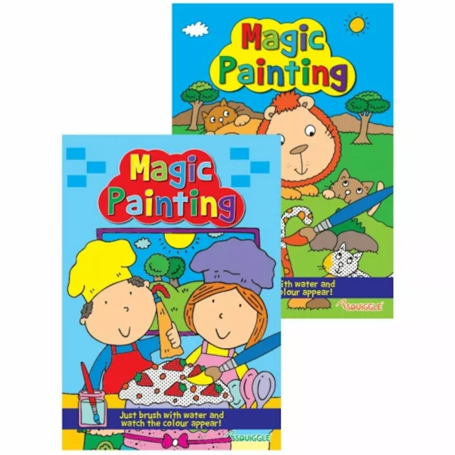 Magic Painting Book - A4 Colouring Children No Mess Just Use Water Single Book