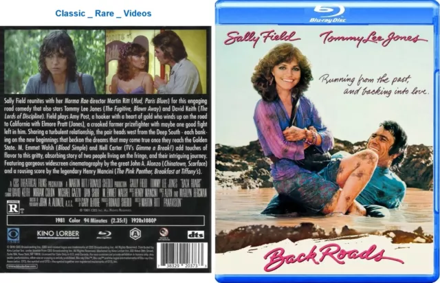 Back Roads ~ Blu-ray ~ Sally Field, Tommy Lee Jones (1981)