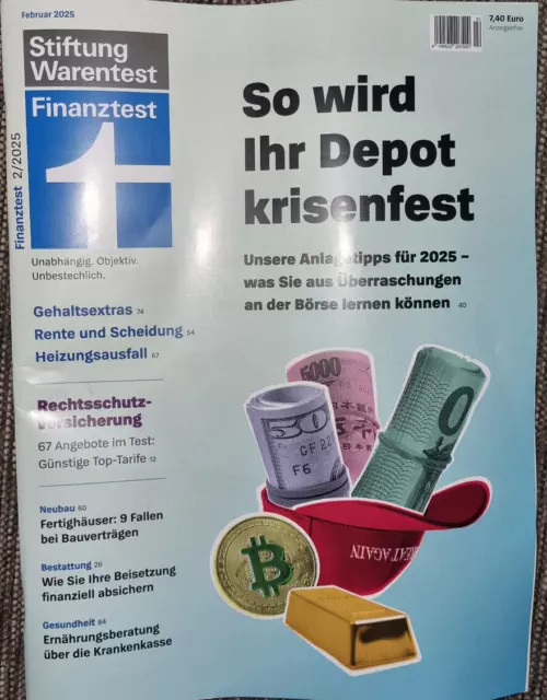 STIFTUNG WARENTEST &FINANZTEST& Februar 2025 02/2025 EUR 4,60