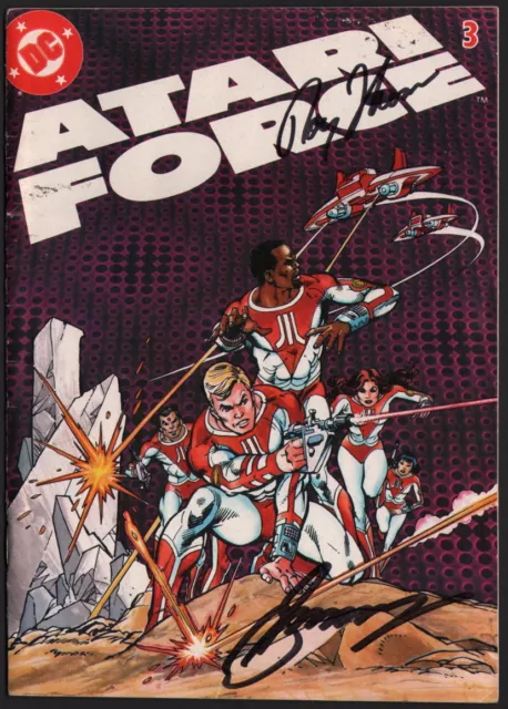 Dick Giordano Pedigree Copy ~ Atari Force #3 SIGNED by Roy Thomas & Gerry Conway