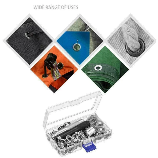 Eyelet Set Grommet Kit +100 eyelets For DIY L6C0 T1V5 O1Z2 Huning Sheath A0D8