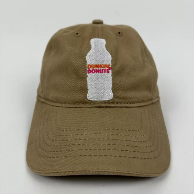 Dunkin Donuts Hat Cap Adjustable Strapback Adult Tan Employee