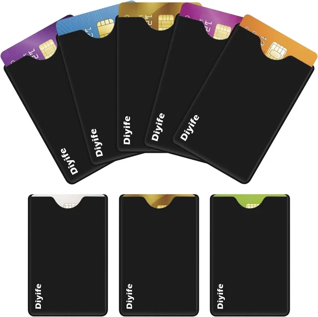 Diyife RFID Blocking Sleeves, [8 Pack] [TÜV Certification] Anti-Theft Credit &