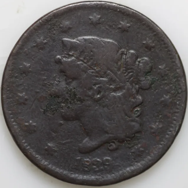 1839-P Large Cent, Boobie Head Over 150 Years Old As Shown [SN02]